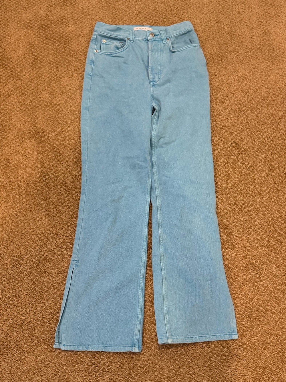 Topshop Light Blue Flare Jeans